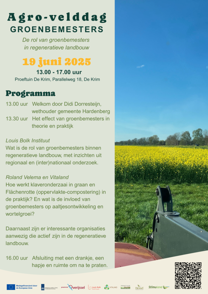 Uitnodiging Agro-Velddag Groenbemesters 19 juni 2025